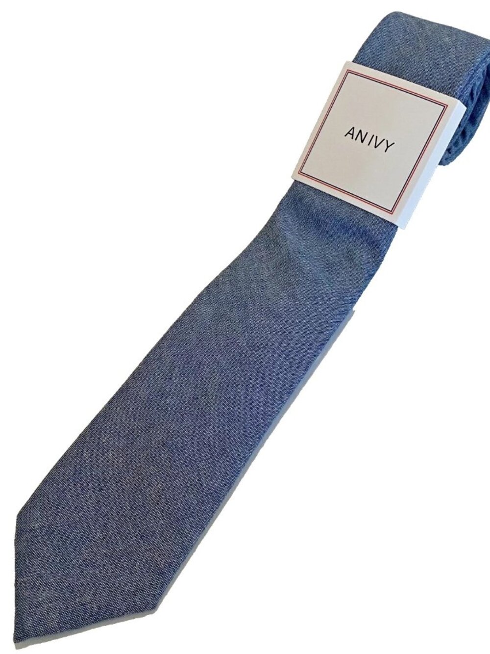 NWT An Ivy Copenhagen Chambray Cotton Tie